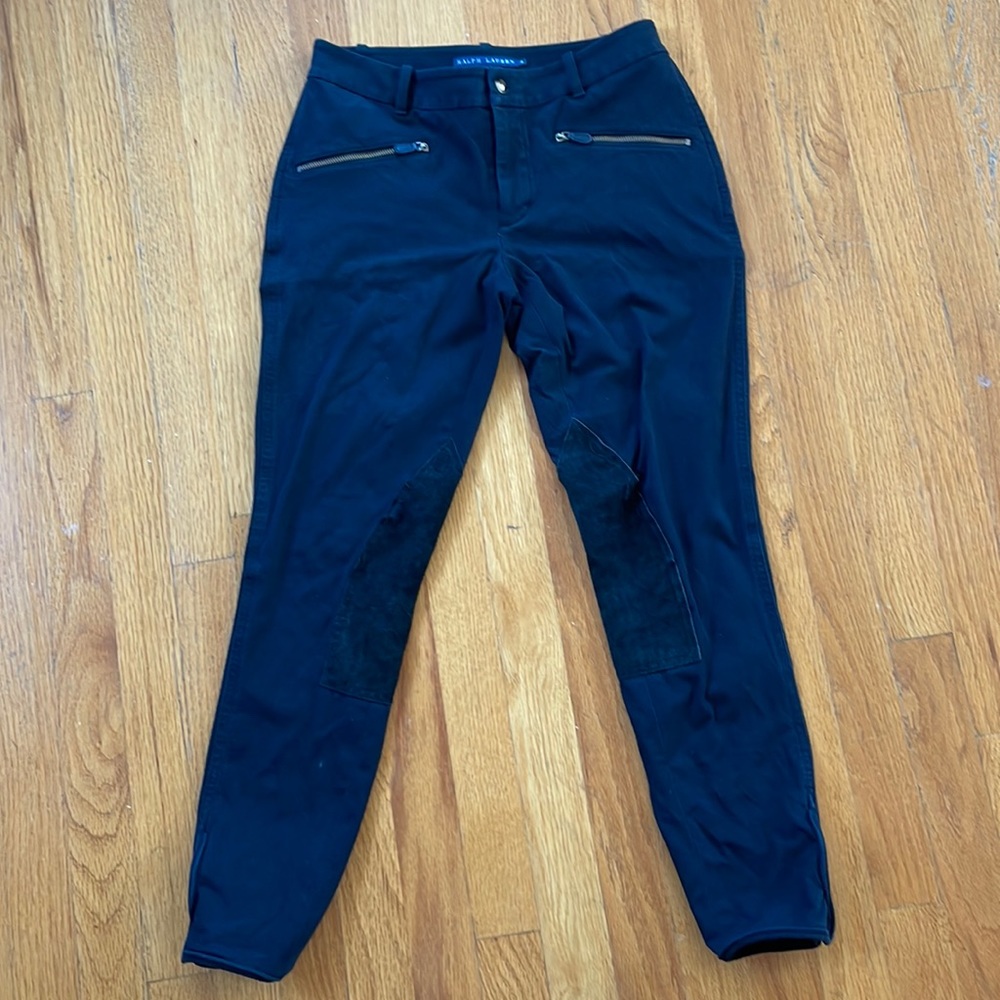 Ralph Lauren Classic Blue Label Equestrian Jodhpur Skinny Pants Size 4 Black